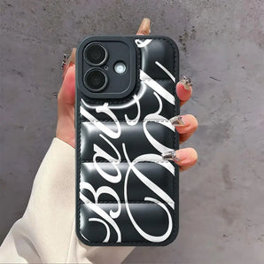 TPU Phone Cover Case for Apple iPhone 17 Pro Max 14 11 17e 16e 15Pro 16 12 Plus 13 Pro English Letter