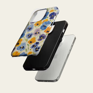 Pansy Color Phone Case for IPhone 17 16 15 14 13 Pro Max Plus for Magnetic Single Double-layer Tough Case