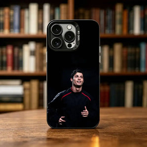 Football Ronaldo Phone Case For iPhone 17,16,15,14,13,12,11 Plus,Pro Max,XS,Colorful Silver Phone case Funda Cover