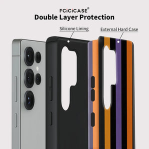 Fcicicase Pattern Stripe Phone Case For Samsung Galaxy S24 Plus A56 A16 S23+ A36 S25 S26 Ultra S20 FE A26 Anti-Drop Back Shell