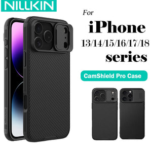 Nillkin For iPhone 18 Pro Max 17 Pro Max 16 Pro 14 13 Series CamShield Pro Case Camera Slider Shockproof Back Cover