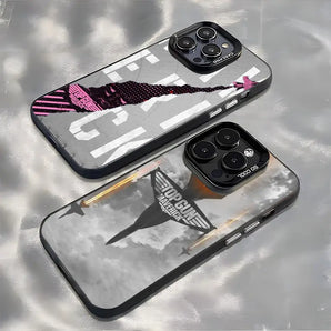 Top Gun Maverick Phone Case For lMDColor Silver Shell For lPhone 18 17 16 e 15 14 13 12 11 Pro Max Plus