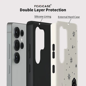 Print Cute Cat Phone Case For Samsung Galaxy S23 S24 Ultra S26 Edge S25 Plus A36 A26 A56 A16 S20 FE Shockproof Cover