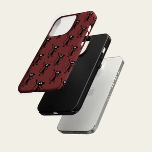 Playful Black Cats Phone Case for IPhone 17 16 15 14 13 Pro Max Plus for Magnetic Single Double-layer Tough Case