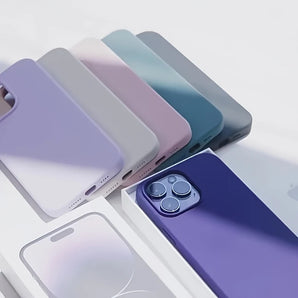Luxury Original  Liquid Silicone Soft Case Protection For iPhone 17 Promax 16 15 14 13 12 11 Pro Max Plus Protective Phone Cover