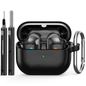 for Samsung Buds 3/Galaxy Buds3 Pro Case with Cleaning Kit Silicone Protective Cover for Galaxy Buds 3 Buzz 3Pro with Keychain