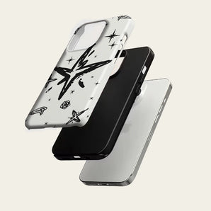 Doodle Star Rose Wings For Magnetic Must-Have Phone Case for IPhone 18 17 16 15 14 Pro Max Plus Single Double-layer tough Case