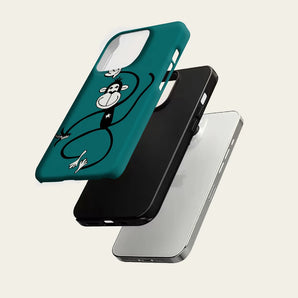Dancing Monkey Teal For Magnetic Must-Have Phone Case for IPhone 18 17 16 15 14 13 Pro Max Plus Single Double-layer tough Case