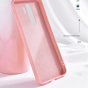 For XiaoMi RedMi Note 9 9s Pro 10 11 11S 10s 10T 9T 8 8T 7 Pro 9A 9C 10C Poco X3 F3 Soft Solid Candy Cover Liquid Silicone Case