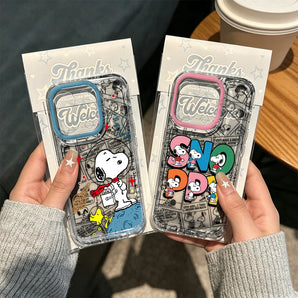 Cartoon S-Snoopys Phone Case For iPhone 18 17e 17 16 16e 15 14 13 12 11 Mini Pro Max X XSMax 7 8 Air Plus Transparent Back Cover