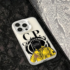 Fashion C-C-p-s COOL design(2) Phone Case IMD Colorful Silver case for iPhone 18 17 AIR 16 15 14 13 Pro Max plus