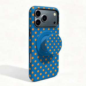 Magnetic Case For Vivo S18 S17 S19 S20 S15 S30 S50 Pro Mini Cute Polka Dot 2 IN 1 Film shell Shockproof Phone Holder Cover