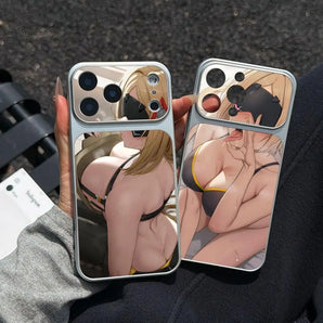 ZZZ Trigger Phone Case for iPhone 18 17 16 15 14 13 12 11 Pro Max Plus Lambskin Leather Texture Cover