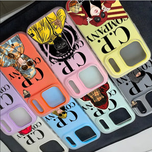 C-Cp-s Senior Cool C-ComPany Luxury Phone Case Laser Gradient Color-Chang Phone Case For IPhone 17 16 15 14 13 12 Pro Max Plus