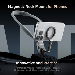 TELESIN Silicone Phone Magnetic Neck Mount Quick Release Hold for Iphone 17 16 15 14 13 SAMSUNG HUAWEI XIAOMI Phone Accessories