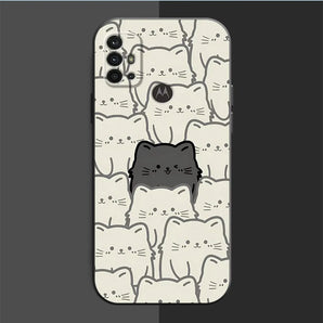 Phone Case for Motorola Moto G200 5G Edge 40 Pro Edge 30 Neo Edge 20 Pro One Fusion Plus G9 Plus Cover Cartoon Lucky Cat