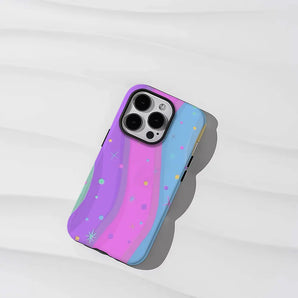 Candy Wave Phone Case for iPhone 18 17 16 15 14 13 12 11 Air Pro Max Plus Double-layer Cover