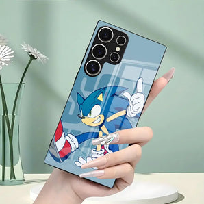 S-Sonics Anime Cool Phone Case For Samsung S26 S25 Edge S24 S23 S22 Ultra Plus Fe A57 A37 A17 A56 5G Glass Cover