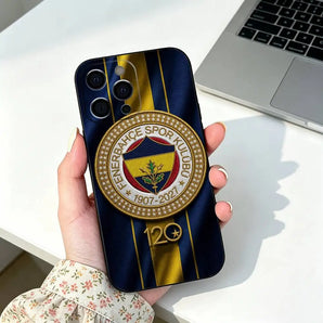 Club T-Turkey FenerbahceS Phone Case For iPhone 12/13/14/16/15/17 Pro Max, Lightweight & practical Soft Black Cover