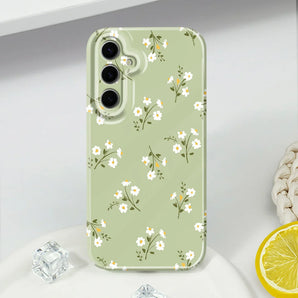 Sunshine Flower Phone Case For Samsung Galaxy S25 S24 S23 S22 S21 S20 Plus Ultra FE 5G Film Hard Cover