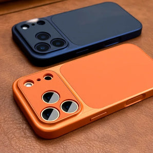 Luxurious New Orange Retro Phone Case iPhone 17 Air 16 15 14 13 17 Pro 17 Pro Max Soft-sided Hard Case