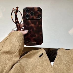 Vintage Leopard Phone Case for Samsung Galaxy S20 S21 S22 S23 S24 S25 FE Plus Note20 Ultra 4G 5G Glossy Film Hard PC Cover