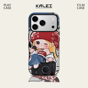 Rock Girl for IPhone17 Must for Magnetic Phone Case for IPhone 17 16 15 14 13 Pro Max Plus Single Double-layer Tough Case
