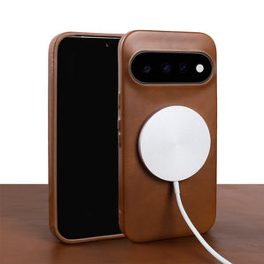 Vintag Genuine Leather Magnetic Case for Google Pixel 11 Pro XL 10Pro 9 8 6A 7Pro Aesthetic for Magsafe Phone Shockproof Cover