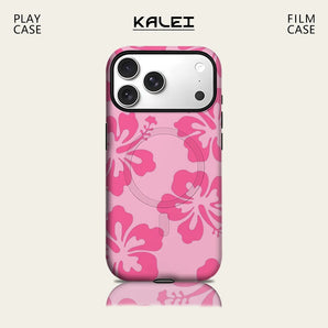 Hibiscus Floral Cluster Phone Case for IPhone 17 16 15 14 13 Pro Max Plus for Magnetic Single Double-layer Tough Case
