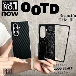 Luxury Crocodile Texture PU Leather Phone Case for Samsung Galaxy Z Fold 8 7 6 5 4 3 Business Anti-Drop Protection Cover Funda