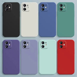 Liquid Silicone Protective Phone Case For iphone 11 12 13 mini 14 15 16 16e 17 Air Pro X XR XS Max 7 8 Plus SE 17e Back Cover