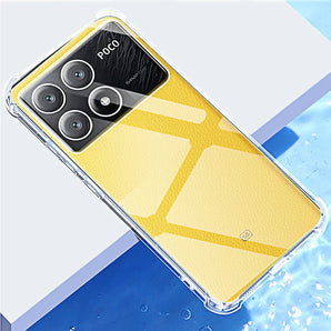 Shockproof Clear TPU Soft Back Case for Xiaomi Poco M8 M7 M6 Pro 4G X8 X7 X6 X5 X4 X3 F5 Pro M5s C65 Pocophone Phone Cover