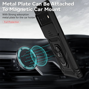 For Google Pixel 6 Pro Case Cover Google Pixel 6 Pro Capa Shockproof Slide Camera Lens Protection Ring Holder Fundas Pixel 6 Pro