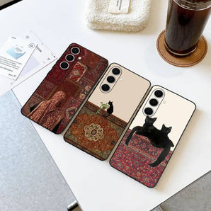 Persian P-pattern Phone Case For Samsung S 24 Fe 25 Ultra Plus 20 Lite 21 30 22 23 24 22 Ultra 5G Fundas