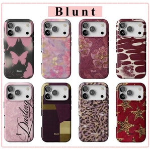 Burgundy Spots Blunts Phone Case for Google Pixel 5a 7a 8 8a 9 9a 10 10a Pro XL 5G Luxury Double-layer Back Cover