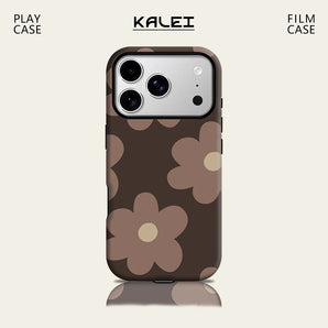 Brown Soft Floral IPhone17 Must for Magnetic Phone Case for IPhone 17 16 15 14 13 Pro Max Plus Single Double-layer Tough Case