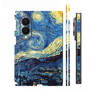 Z FOLD8 Wide Colorful Sticker for Samsung Z Fold 8 7 6 5 4 Vinyl Decal Cover Wrap Anti-Scratch Phone Back Protective Film