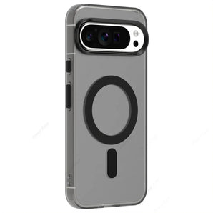 Matte Clear Magnetic Wireless Charge Armor Magsafe Case For Google Pixel 9 Pro XL 8 Pro 9A Military Shockproof Candy Color Cover