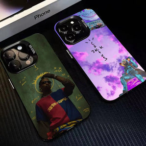 Travis-Scott-Huncho-Jack Phone Case For iPhone 17,16,15,14,13,12,11 Plus,Pro Max,XS,Colored Silver Plated Inside Cover