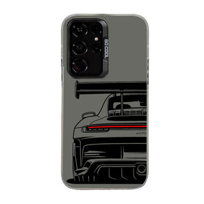 Sport Car Phone Case For Samsung S25 S24 S23 S22 S21 S20 FE Ultra Plus Laser Hard PC+TPU Cases Back Cover-S790
