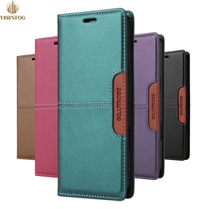 Leather Flip Phone Case For Samsung Galaxy S26 S10 Plus S20 S21 FE S22 S23 S24 S25 Note 20 Ultra Magnetic Wallet Protect Cove