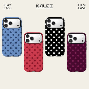 Polka Dots For Magnetic Phone Case for IPhone 17 16 15 14 13 Pro Max Plus Single Double-layer tough Case