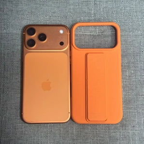 Luxury Candy Liquid Bracket Folding Case For iPhone 17 Air 16 15 14 Plus 13 12 11 Pro Max Soft Bumper Shockproof Smooth Cover