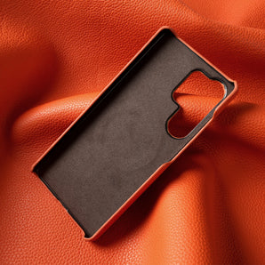 Premium Lychee Genuine Leather Case For Samsung Galaxy S26 Ultra S25 FE S24 Plus S23 S22 S21 Phone Back Cover Case Coque Funda
