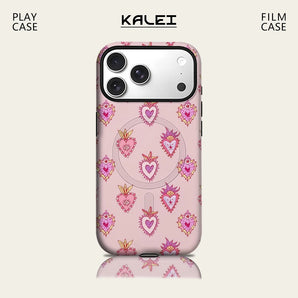 Pastel Sacred Hearts Phone Case for IPhone 17 16 15 14 13 Pro Max Plus for Magnetic Single Double-layer Tough Case