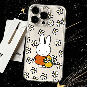 HOT Phone Case For Samsung A57 A07 A36 A26 A56 A16 A06 A55 A35 A25 A54 A34 A24 A14 A53 Clear Funny Cartoon M-Miffys-Kawaii