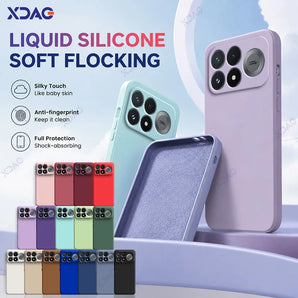 2026 for Xiaomi Poco F9 Pro Ultra F9Pro F9Ultra Silicone Case Upgraded Protecion Phone Cover Soft Anti-Scratch Microfiber Lining