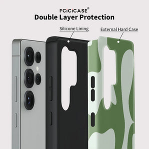Pattern Case For Samsung Galaxy S26 Ultra S25 S24 S23 Plus S22 S20 FE A16 A26 A36 A56 PC +TPU Double-layer Cases Funda