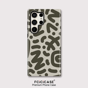 Fcicicase Painting Pattern Phone Case For Samsung Galaxy S25 Plus S24 Ultra S23+ S20 FE A56 A36 A26 A16 Double-layer Hoesje
