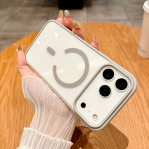 Luxury For Magsafe Magnetic Wireless Charge Case For iPhone 17Air 11 12 13 14 15 16 17 Pro Max Plus Transparent Hard Back Cover